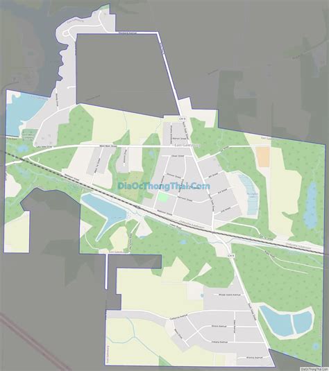 Map of East Galesburg village - Thong Thai Real