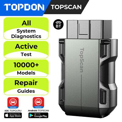 TOPDON TopScan OBD2 Scanner Bluetooth OBDII Full System Diagnostic Scan