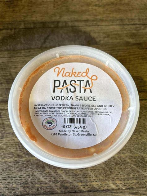 Naked Pasta Vodka Sauce Stock Barrel Stock Barrel