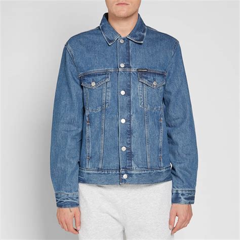 Calvin Klein Classic Trucker Denim Jacket Lyon Blue End Us