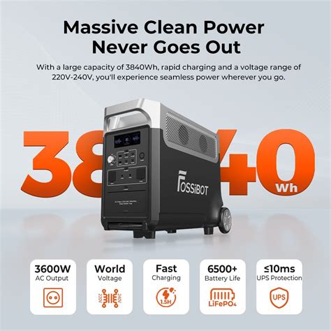 Fossibot F3600 Power Station Europe