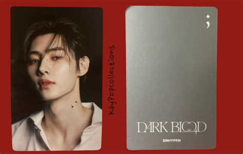 Enhypen Dark Blood Album Photo Card Etsy