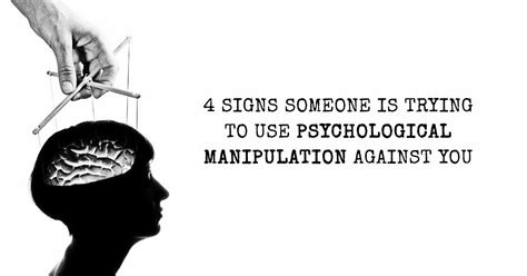 4 Sure Signs Someone Is Trying To Use Psychological Manipulation