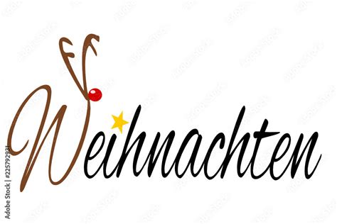 Weihnachten Schriftzug Stock Vektorgrafik Adobe Stock