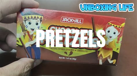 Unboxing Jack And Jill Chocolate Pretzels Snack Philippines Youtube