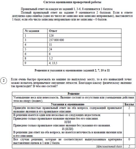 ВПР по физике 7 класс 2021 (с ответами и критериями)