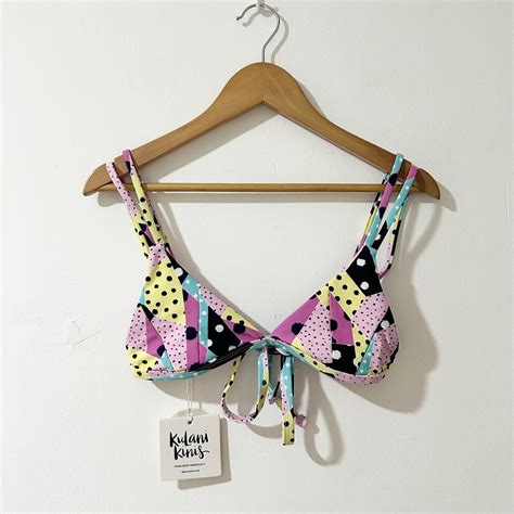 KULANI KINIS Loco Lioness Triangle Bikini Swimwear Top Women S Fashion Swimwear Bikinis