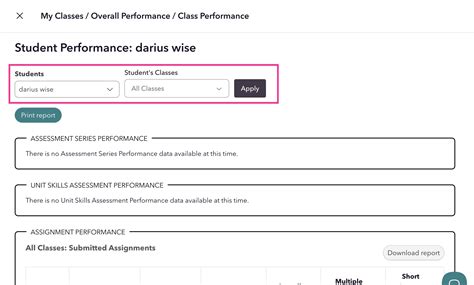 How can I view data of a student who was removed from my class or moved