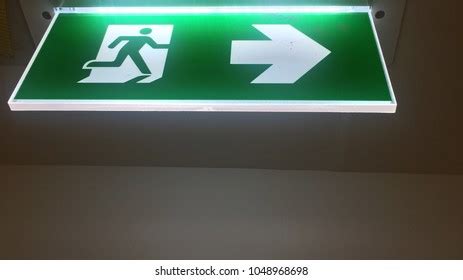 Fire Exit Light Sign Stock Photo 1048968698 | Shutterstock