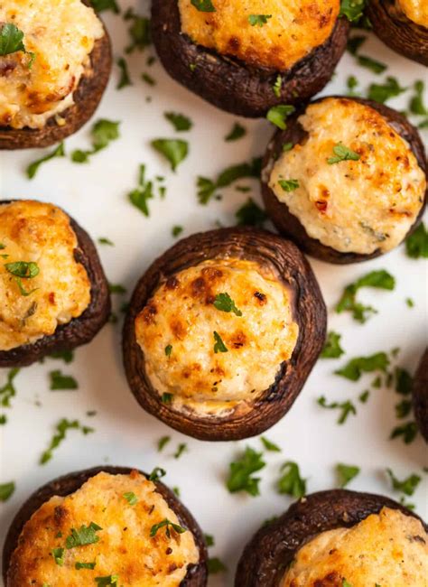 Minute Air Fryer Stuffed Mushrooms Lemons Zest