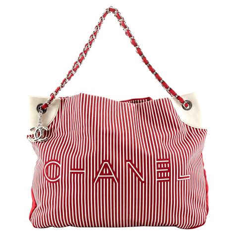 Chanel Red Grand Shopper Tote Bag at 1stDibs | chanel tote red