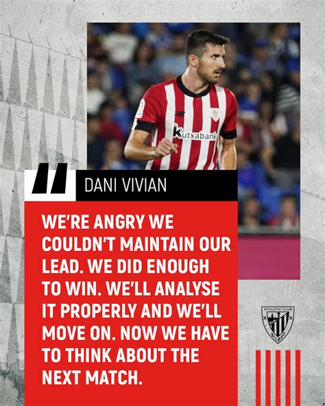 Athletic Club On Twitter Danivivian5 Reflects On Tonight S Draw