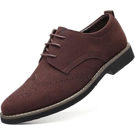 Hommes Derbys Chaussures Brogues Derbies Cuir Daim Ville Loisirs Lacets