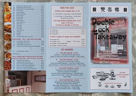 Menu At Double Luck Kitchen Fast Food Newton Abbot