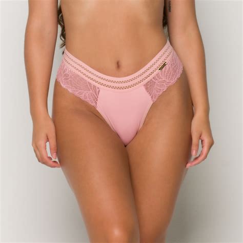 Calcinha Poliamida E Renda Modelo Fio Duplo El Stico Telado Ilumine Lingerie