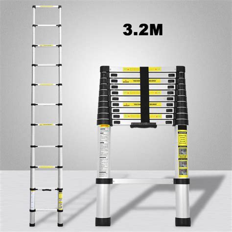 Scala Telescopica Scala Estensibile Pieghevole Telescopica Silber Da