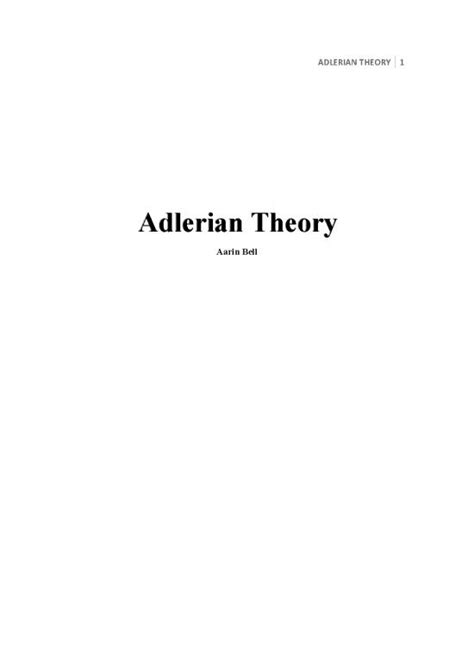 Personality Pdf 96494 Adlerian Theory