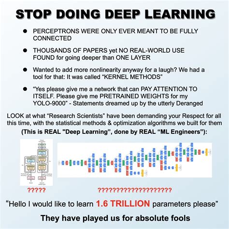 STOP DOING DEEP LEARNING (MACHINE LEARNING) : r/StopDoingScience