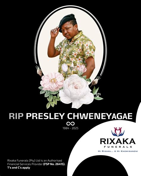 Rixaka - 🕊️ Rest in Power, Presley Chweneyagae 🕯️ A true legend of