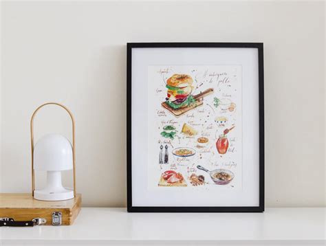 Recetas De Cocina Ilustradas Para Decorar Tu Espacio Savia Craft