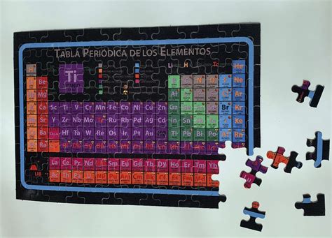 Rompecabezas Tabla Peri Dica Elementos Qu Micos Did Ctico Meses Sin