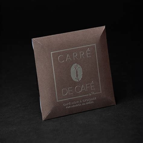 carre de cafe noir  chewable coffee bar