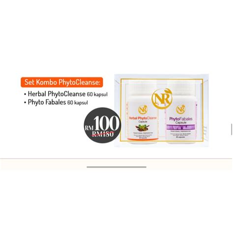 Nona Roguy Nr Phyto Cleanse Plus Nr 60 Kapsul Shopee Malaysia