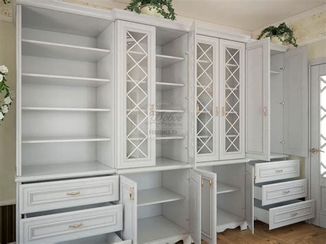 Угловой шкаф в стиле прованс - 21 фото