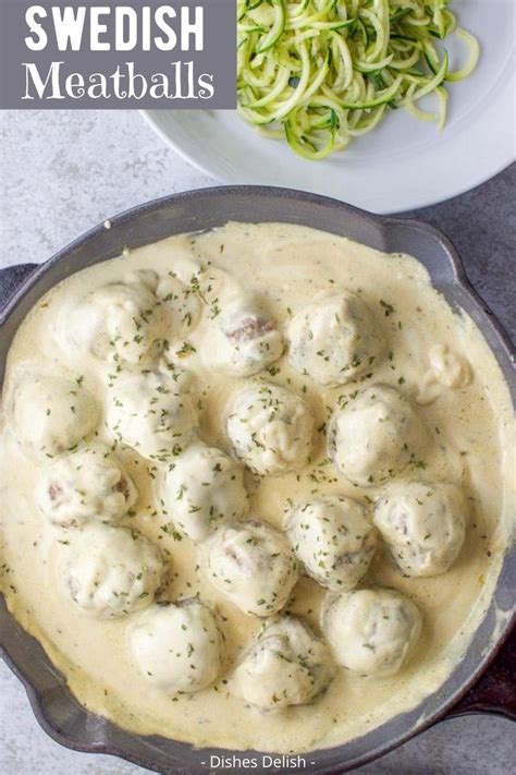 Swedish Meatballs With Sour Cream Sauce Cream Sauce Recipes Sour