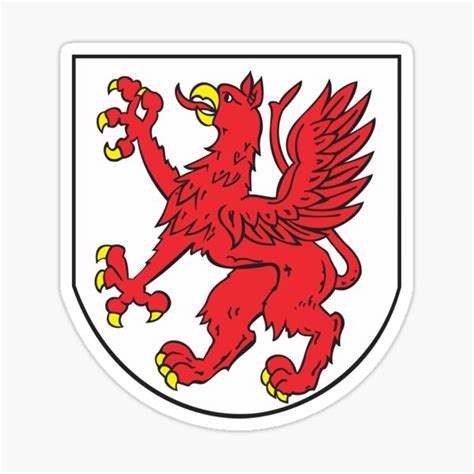 "Coat of Arms of Tczew, Poland" Sticker by PZAndrews | Redbubble