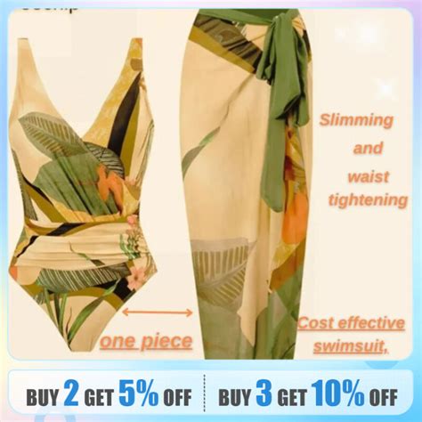 South East Asian One Piece Conservative Belly Slim Beach Skirt Hot Spring Bathing Suit French