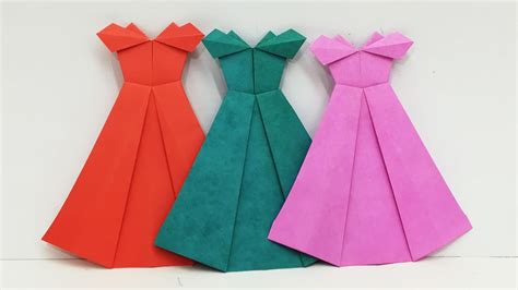 How To Make Origami Dress Instruction Link In Comment In