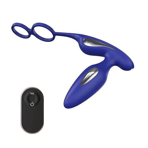 PLUG ANAL VIBRO CHOQUE ANEL PENIANO DUPLO E CONTROLE REMOTO Shopee Brasil