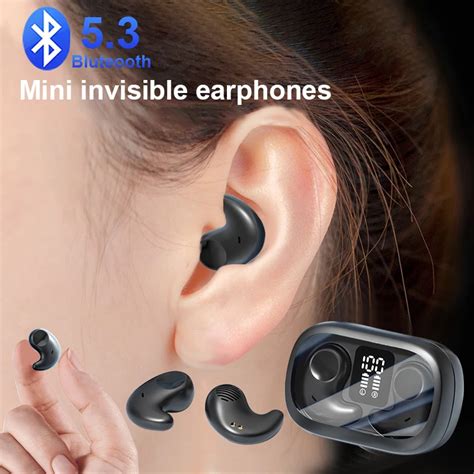 Couteurs Sans Fil Bluetooth 5 3 Mini Oreillettes Invisibles Tanches