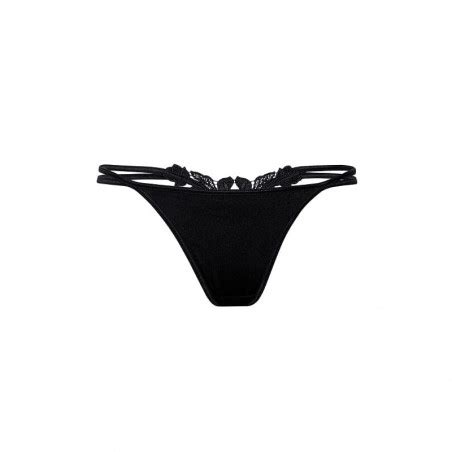 String Ficelle Sexy Noir Agnez ROZA Lingerie