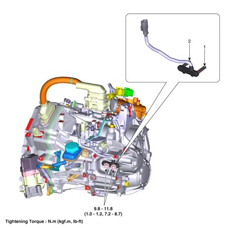 Hyundai Ioniq Components And Components Location Input Shaft Speed Sensor 1