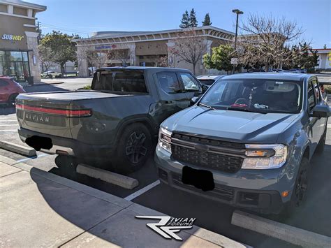 Na Truck Of The Year Finalists Rivian R T Vs Ford Maverick Side By