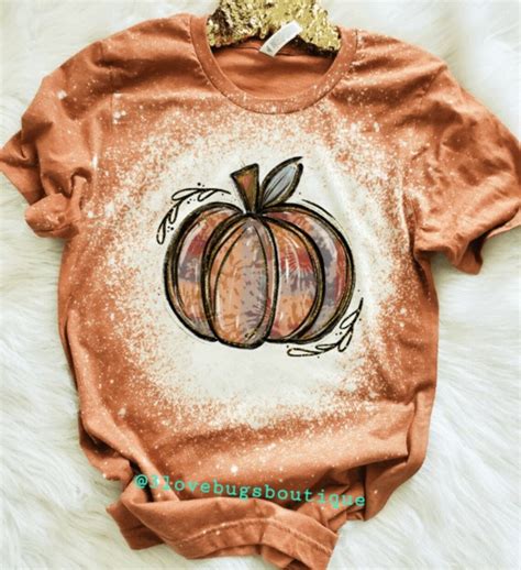 Tie Dye Pumpkin Shirtpumpkin Season Bleached Teefall Etsy