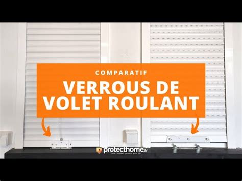 Verrou de volet roulant anti pince Très Haute Sécurité