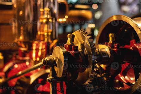 Close up of the retro steam car engine 16205153 Stock Photo at Vecteezy