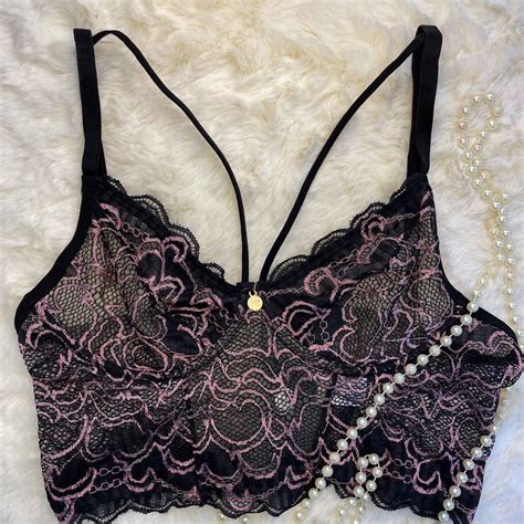 Cropped Rendado Bicolor Sem Bojo Strappy Jackie Lingerie