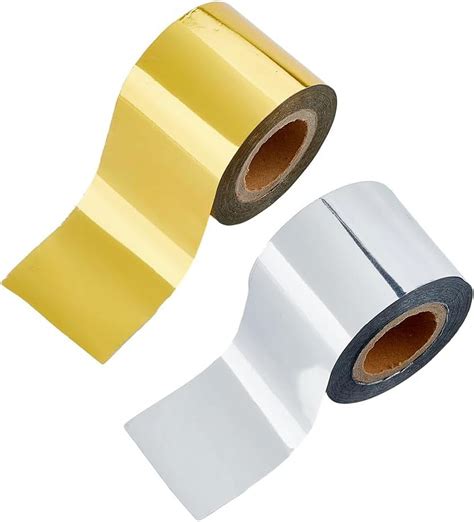 Roll Hot Foil Stamping Paper Heat Transfer Foil Papers Golden And Silver Sublimation Foil