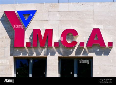 Ymca Sign Thessaloniki Macedonia Northern Greece Stock Photo Alamy