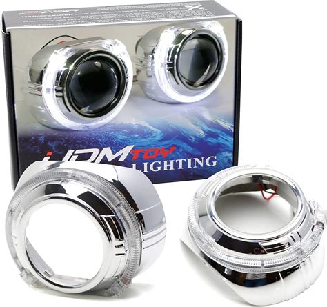 IJDMTOY Pair 3 0 Size Chrome Finish MAX Xenon White LED DRL Clearance