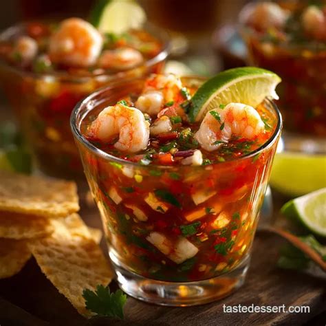 The Best Authentic Spicy Mexican Shrimp Cocktail Taste Dessert