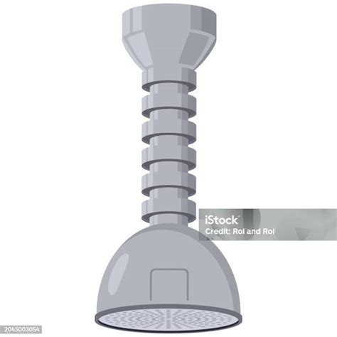 Swivel Faucet Aerator Vector Cartoon Illustration Isolated On A White