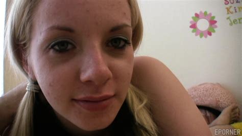 Blonde Teen Is Giving Him A Strong Blowjob Sara Blonde