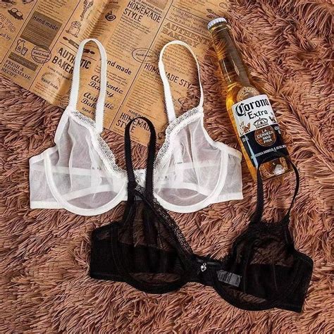 Hot Girl Sexy Lace Transparent Ultra Thin Breathable Frameed Underwear Women Comfortable