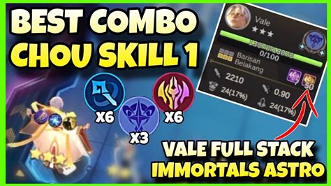 CHOU SKILL 1 HYPER VALE ASTRO AUTO BANYAK CUAN COMBO MAGIC CHESS