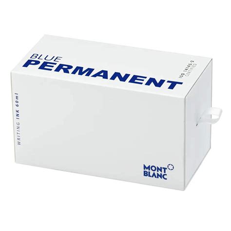 MONTBLANC, Ink Bottle - PERMANENT BLUE (60mL). - SWASTIK PENN